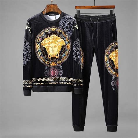 vintage black and white versace tracksuit pants men|versace tracksuit men's for cheap.